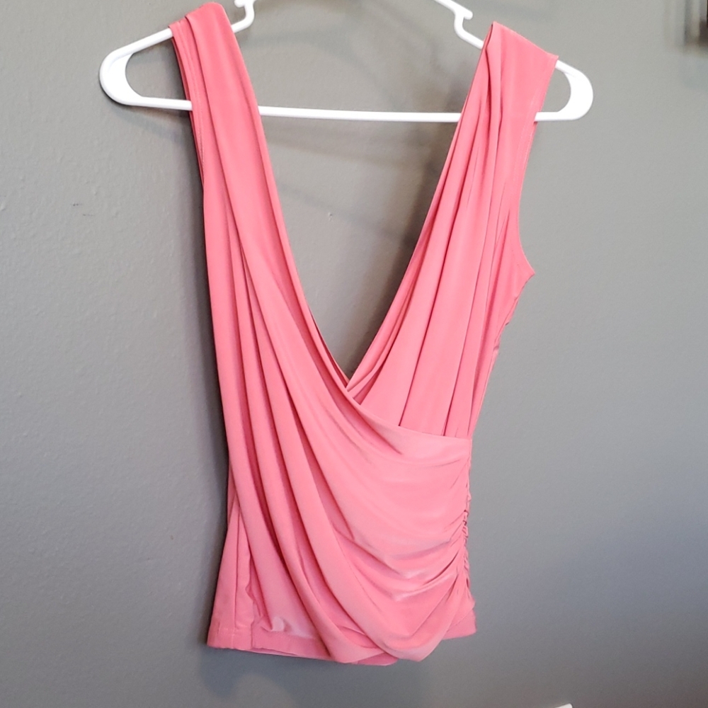 Pink crisscross top